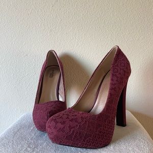 Burgundy Heels